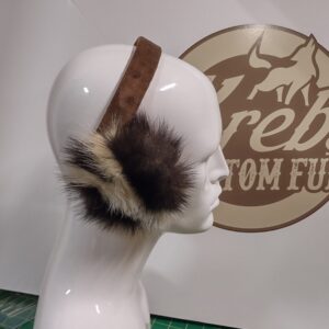 skunk ear warmers, skunk earmuffs